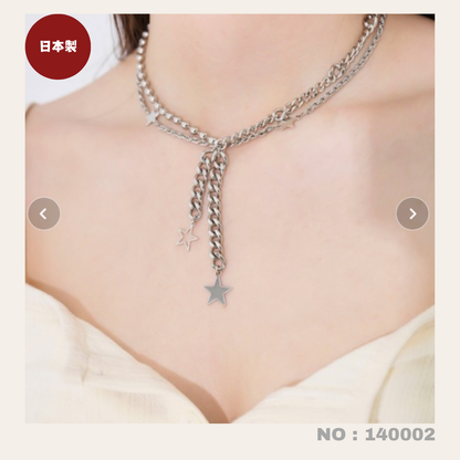 日本製：TINA:JOJUN Star Docking Necklace (140002)