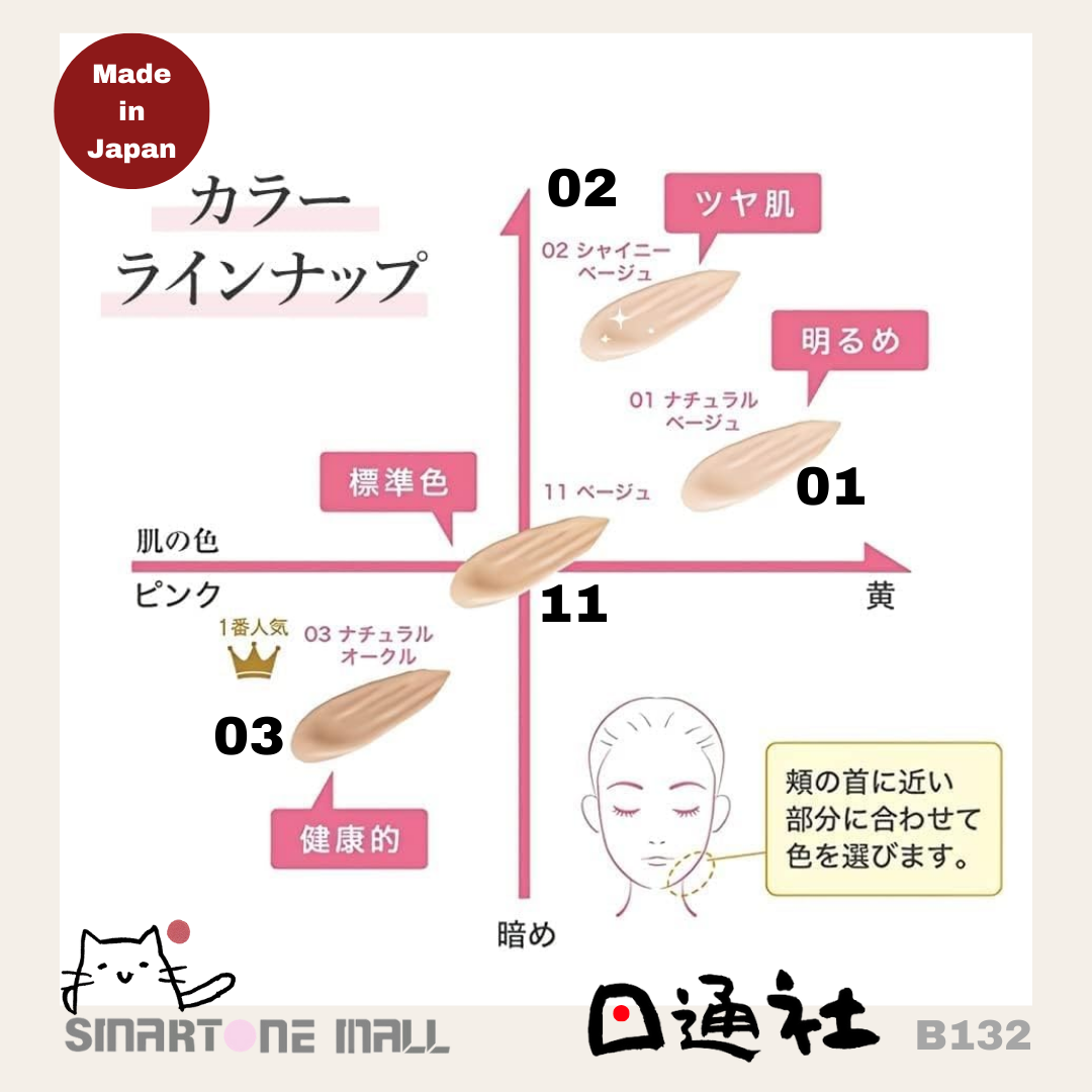 日本製： MoistLab 日本國民BB cream (B132) ／Made in Japan： MoistLab BB Cream (B132)