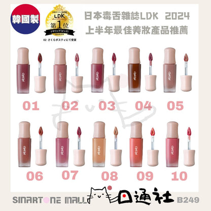 韓國製：日本CipiCipi 水潤光澤唇彩 (B249) / Made in Korea : Japan CipiCipi Dewey Film Tint Lip Tint 2.8 g (B289)