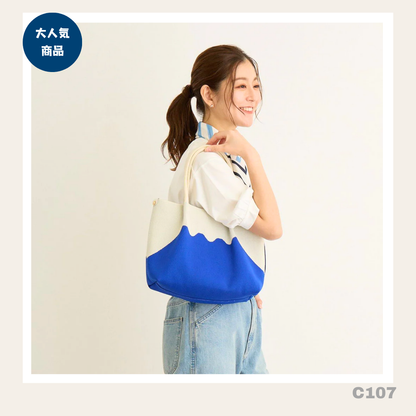 日本直送 Rootote 2024出品嘅 Mount Fuji Knit Tote Bag (C107)