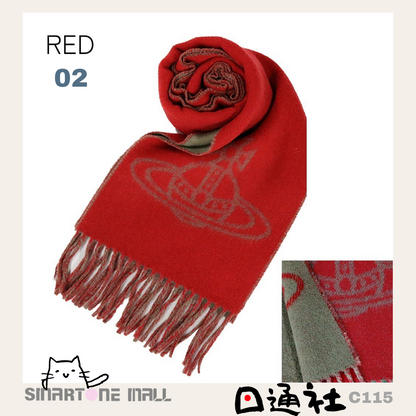 日本直送：Vivienne Westwood意大利製羊毛淨色頸巾 (C115) / From Japan: Vivienne Westwood Italian-made wool solid color neck scarf (C115)