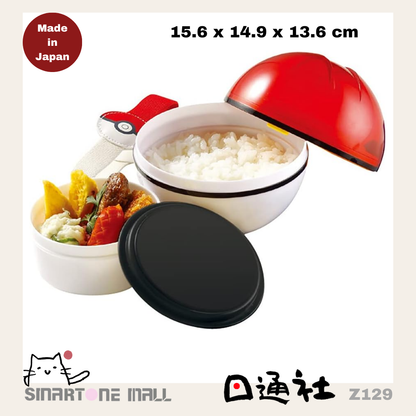 日本製：スケーター 比卡超精靈球便當盒 [紅色 530ml] (Z129) / Made in Japan: Skater Pokemon Pokeball Bento Box [Red 530ml] (Z129)